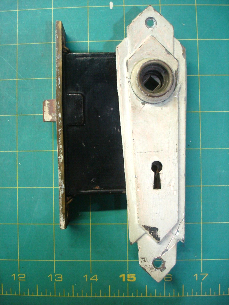 TRUE VINTAGE ALL BRASS MORTISE AND FACEPLATES