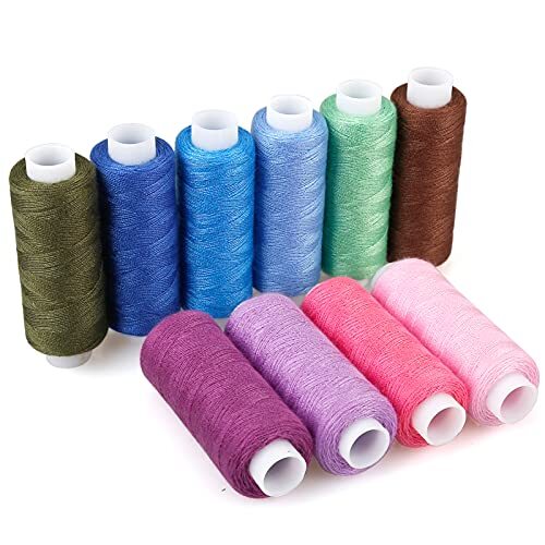 Sewing Threads Kits, 30 Colors Polyester 250 Yards Per Spools for Hand Sewing