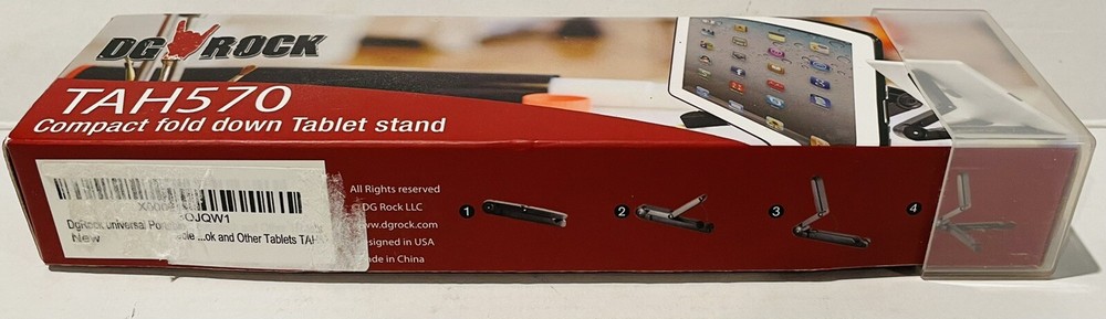 DG ROCK TAH570 UNIVERSAL COMPACT FOLDING TABLET STAND [E]
