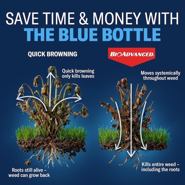 WEED AND GRASS KILLER - BIOADVANCED - 1 GALLON - TRIGGER SPRAY - KILLS THE ROOT