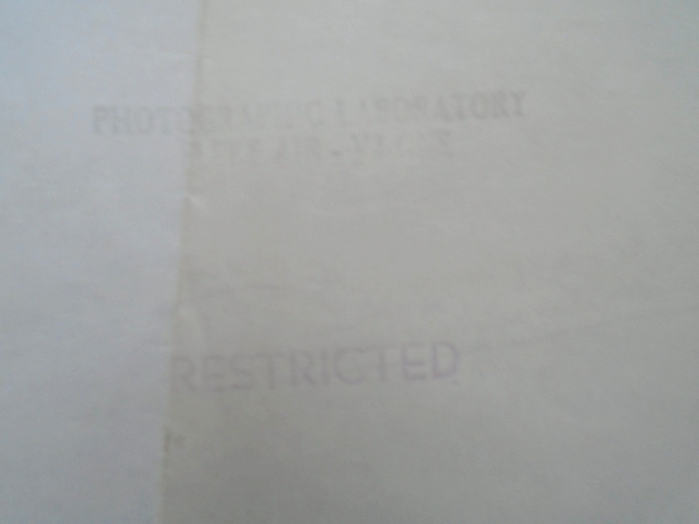 Commander Air Pacific Fleet 1944 Chain of Command sheet, back marked restricted