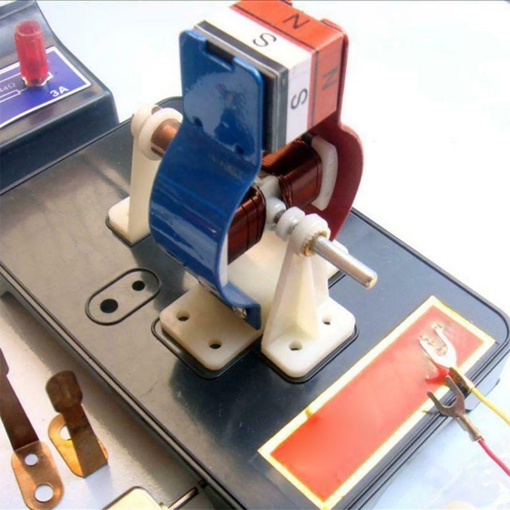 Permanent Magnet DC Electric Motor Model Physics Science Educational Toy DIY Kit