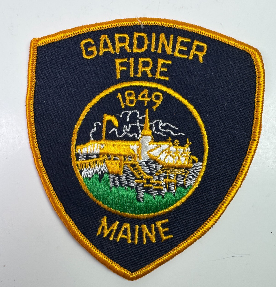 Gardiner Fire Maine ME Patch O6