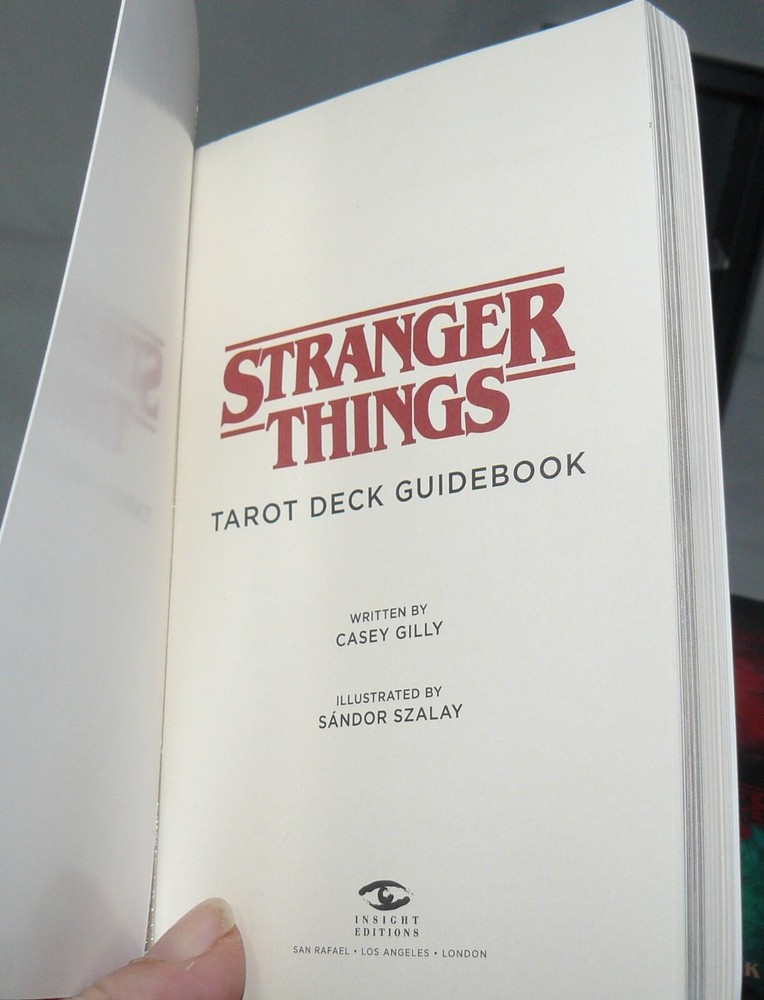First Official Netflix Stranger Things Tarot Deck 78 Cards & Book