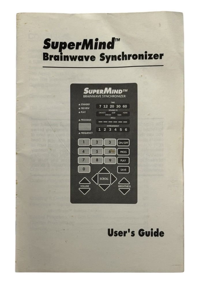 SuperMind Brainwave Synchronizer Meditation Zygon Control - Cassettes "Untested"