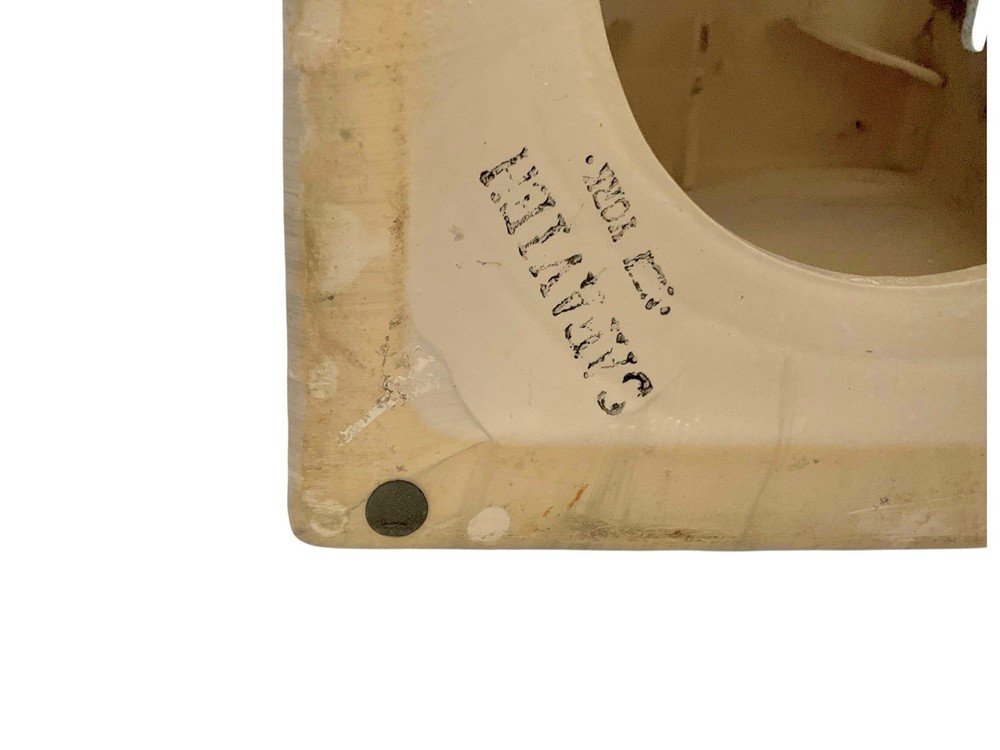 Stool Ceramic in Marble Design Side Table Industrial Decor