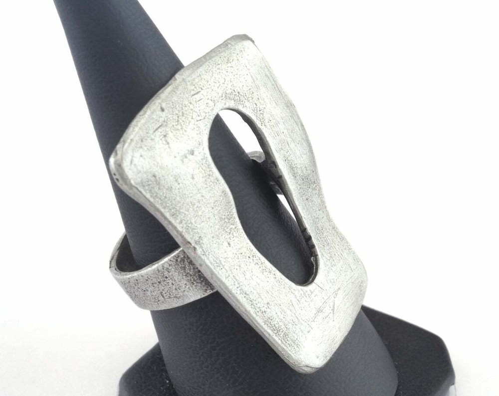 Adjustable Ring Antique Silver plated brass 18mm 8US inner size Adjustable 2975