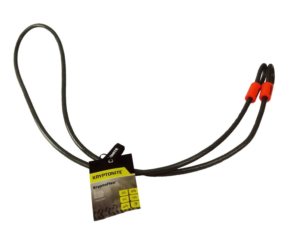 Kryptonite Evolution Series 4 Disc Lock Black and 710 7 ft Looped cable