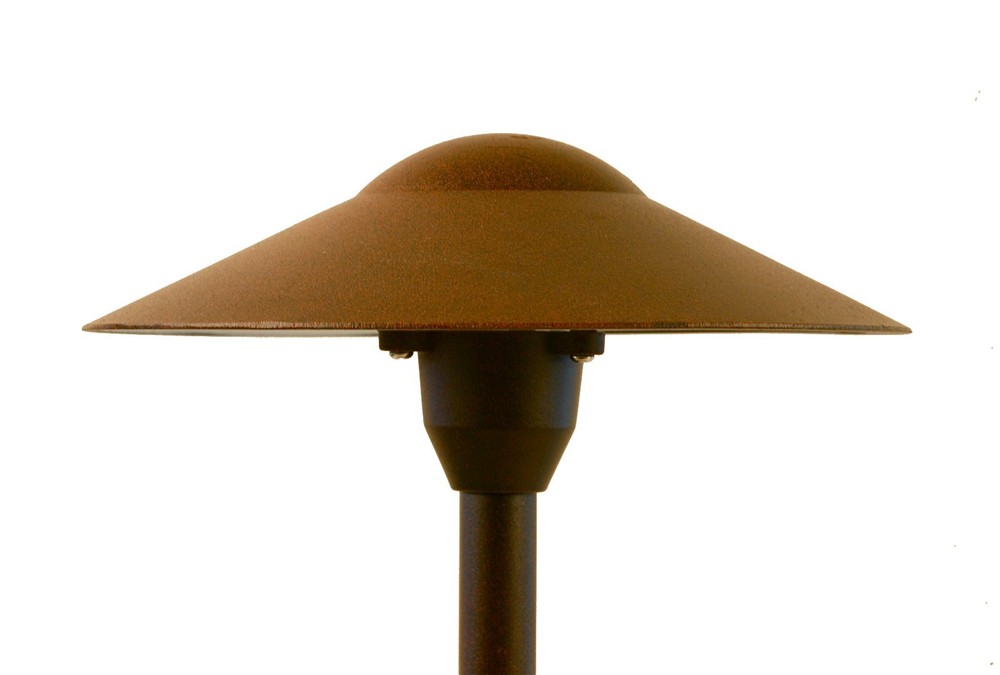 Landscape Low Voltage Lighting - Mushroom Path Light In Rust Finish Pack of 6