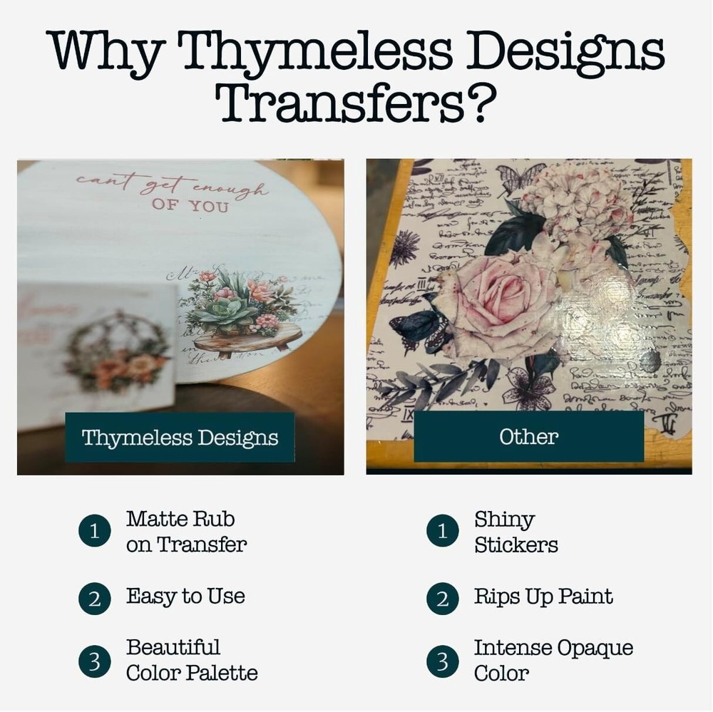 Rub on Transfers for Crafts