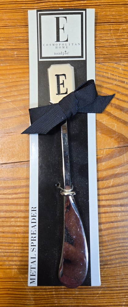 Metal Cheese Spreader, Initial E (NWT)