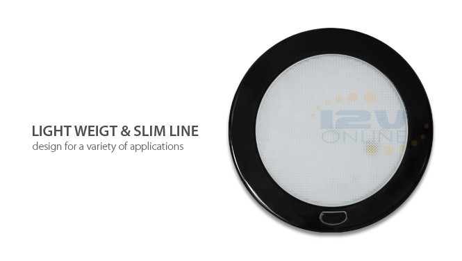 12V 5" LED Panel Ceiling Light RV Caravan Camper Boat Interior Lighting Warm W