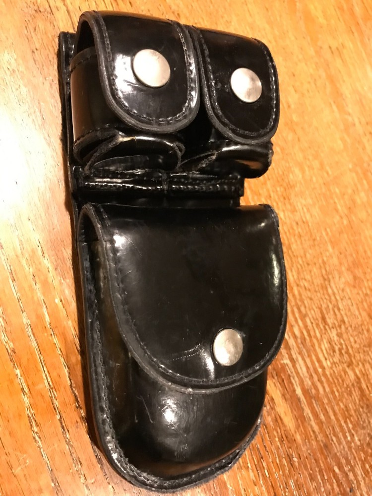 Don Hume Double Speedloader and Handcuff Pouch