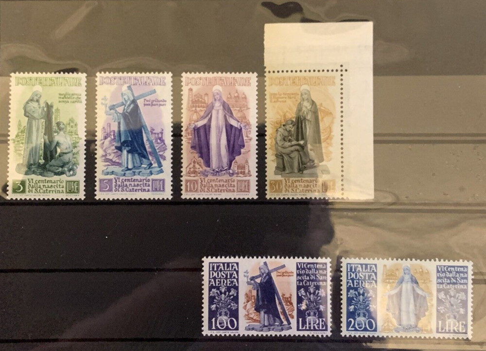 Italy 1948 St Catherine Set Mint Never Hinged