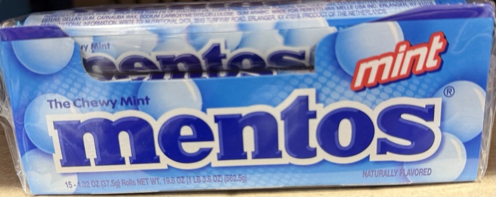 Mentos Chewy Mint Candy Roll – 15 Pieces