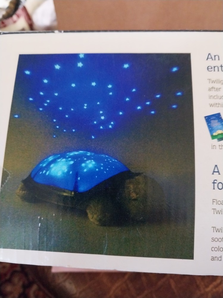 Vintage Twilight Turtle Constellation Night Light 2005 Sensory Light