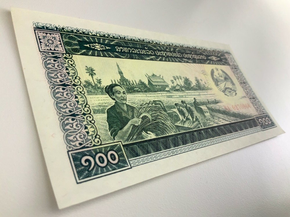 1979 Laos 100 Kip Uncirculated Banknote Y956