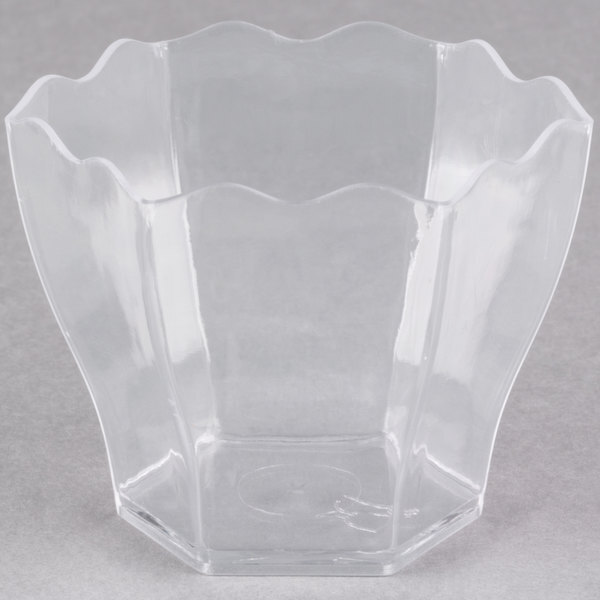Fineline 6304-CL, 2.5 Oz Tiny Temptations Clear Square Tiny Dessert Cup, 200/CS