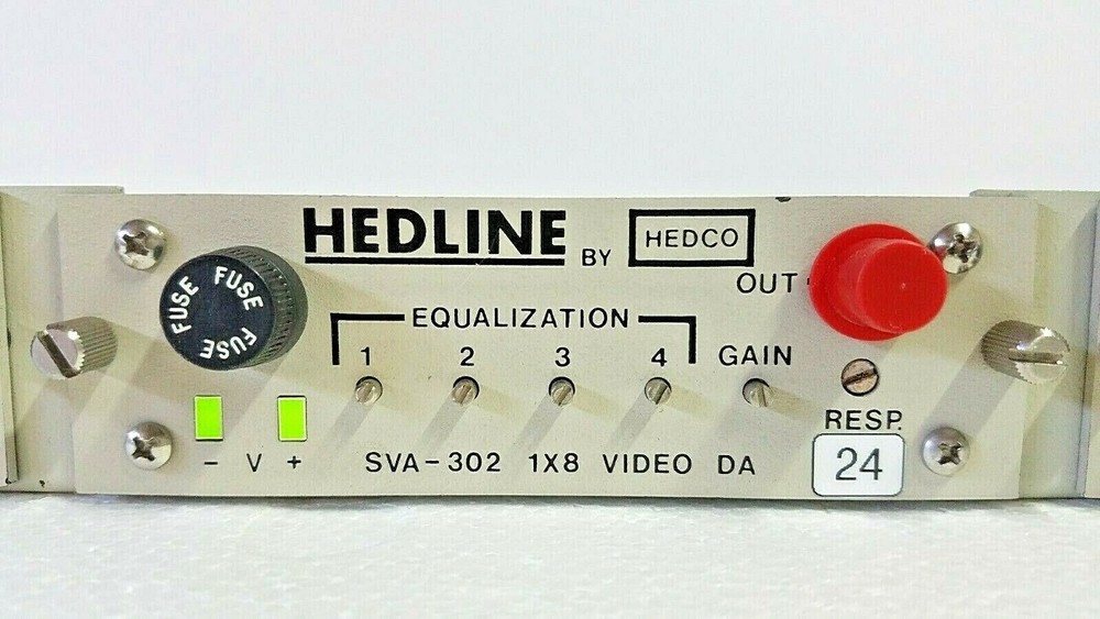 3X Hedco Hedline SVA-302 Equalizer Rack Mount