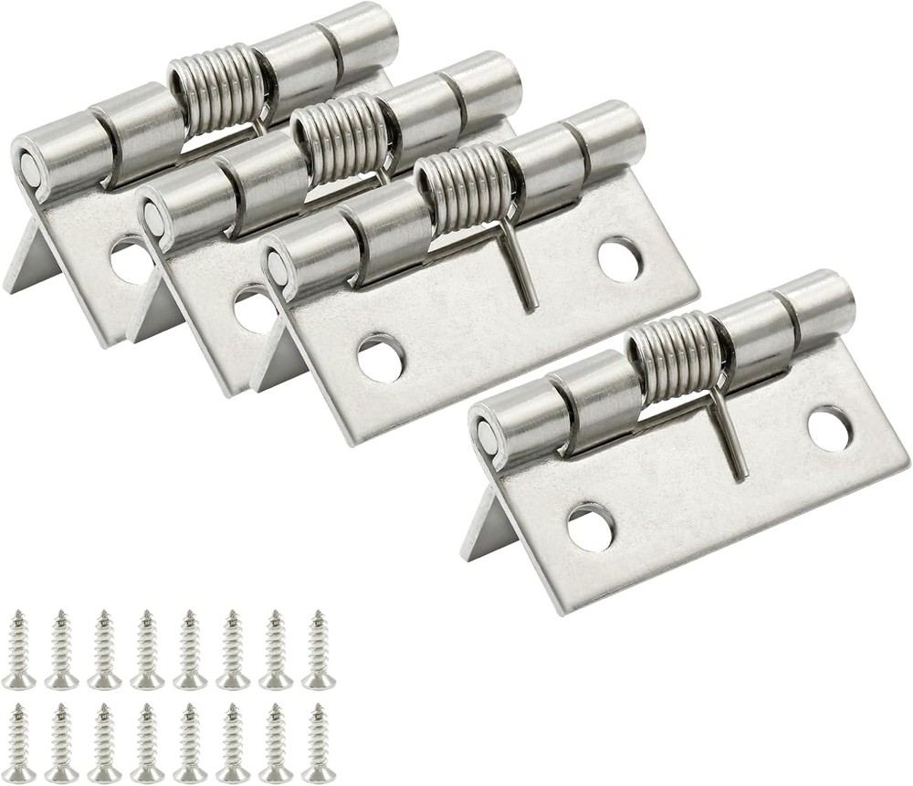 Hitefu 4PCS Spring Hinges, 1.5 Inch Small Self Opening Hinge