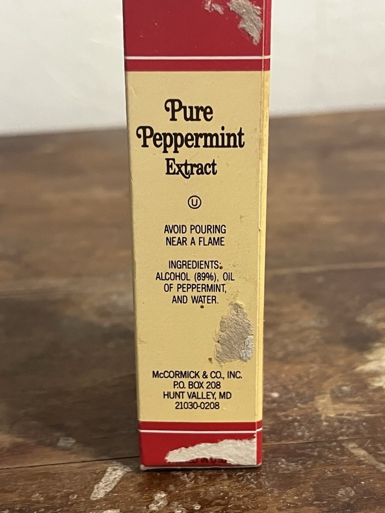 McCormick Extracts Imitation Rum Brandy And Pure Peppermint READ