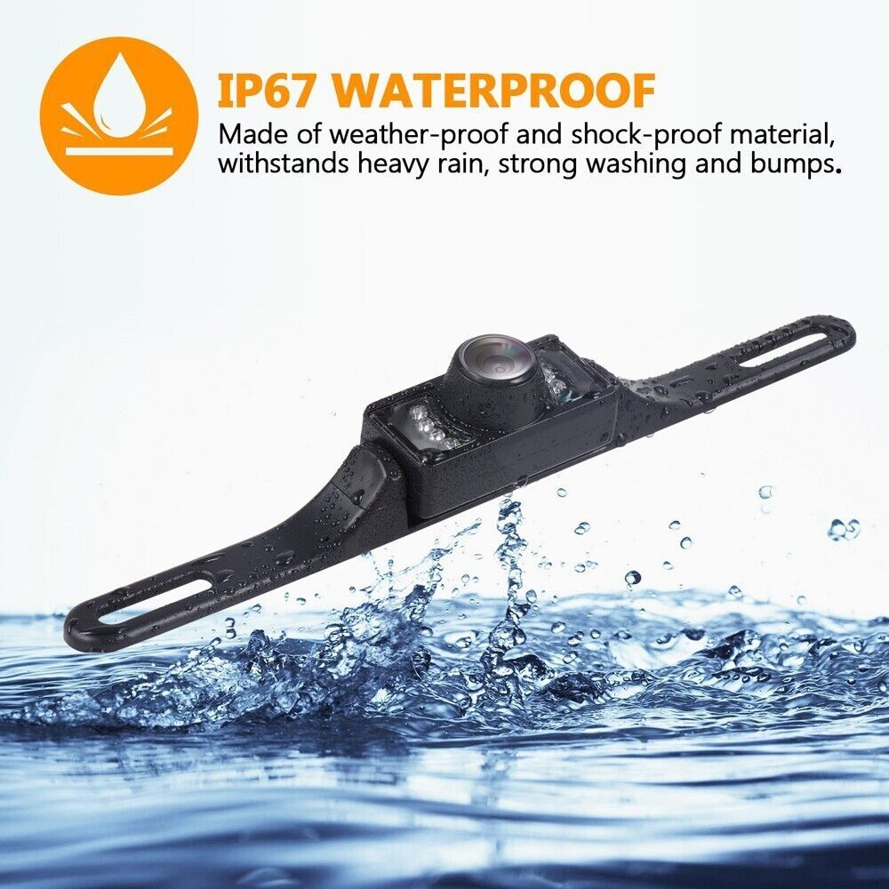 Car Rear View Camera Reverse Backup Camera Night Vision License Plate Waterproof