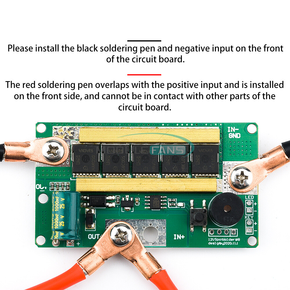12V 100-200A Lithium Battery Spot Welding Machine Control board DIY full Sets