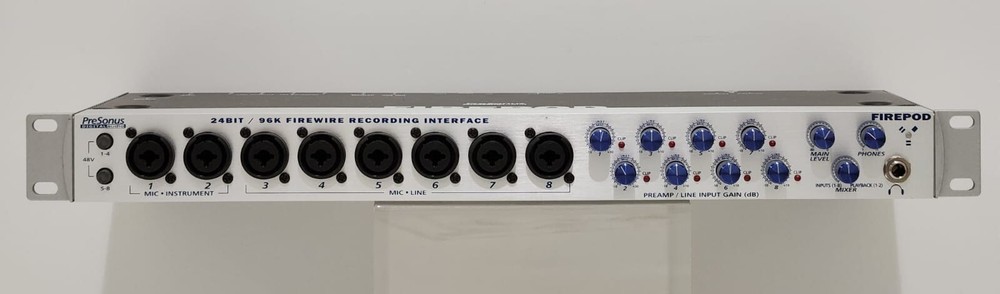PreSonus Firepod FireWire Audio Interface FP10 Studio Recording 24 Bit 96k