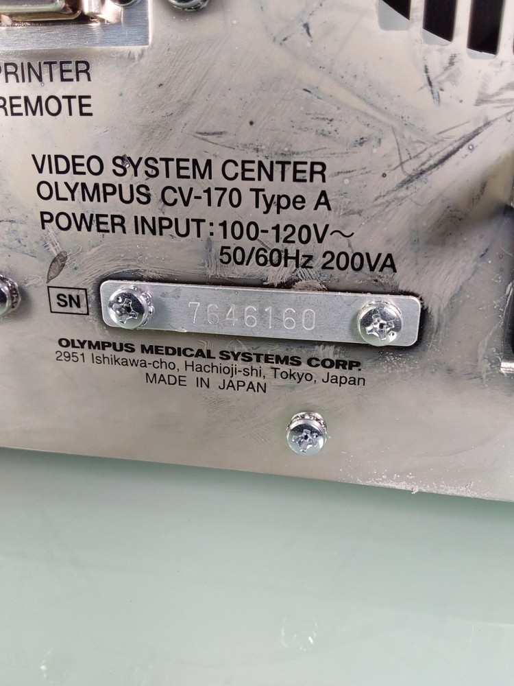 Olympus CV-170 Video Processor & Light Source