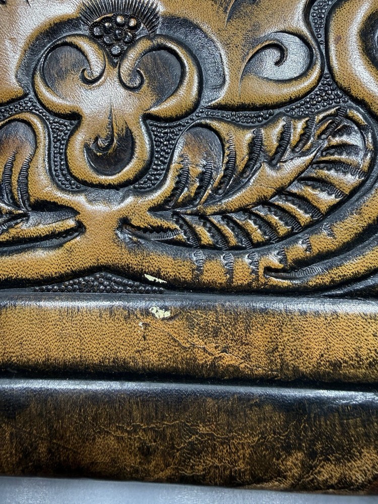 Vintage Hand-Tooled Leather Purse