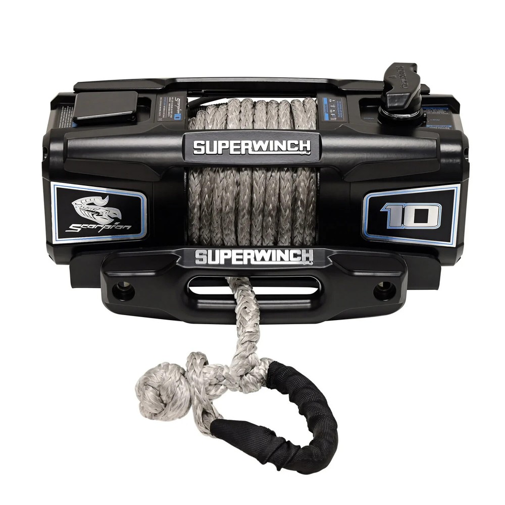 Superwinch 1155401 Scorpion 10,000LB 12V DC Winch With Synthetic Rope Black