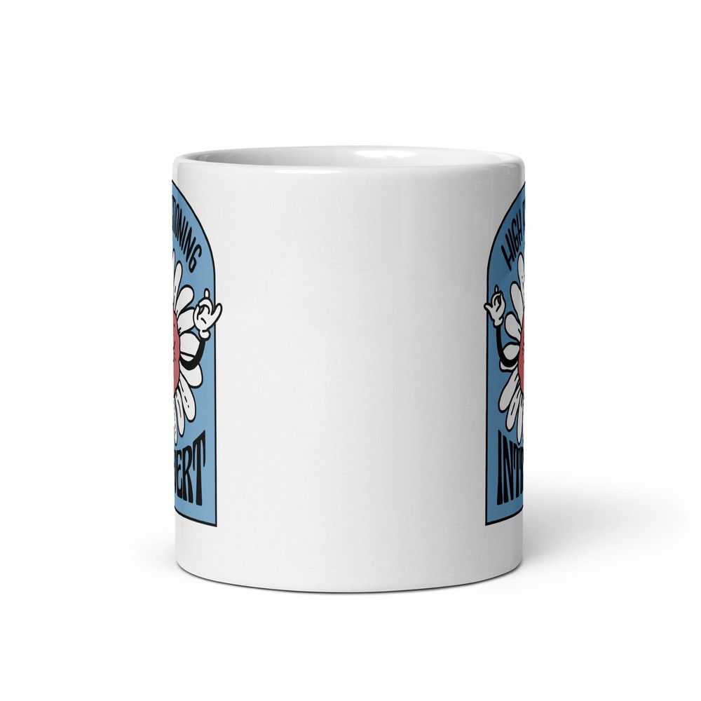 High Functioning Introvert, White glossy mug 11 oz