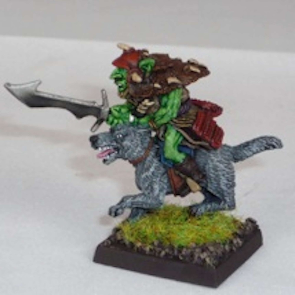 Samurai Goblin Wolfrider w/ Sword , Cavalcade Miniatures