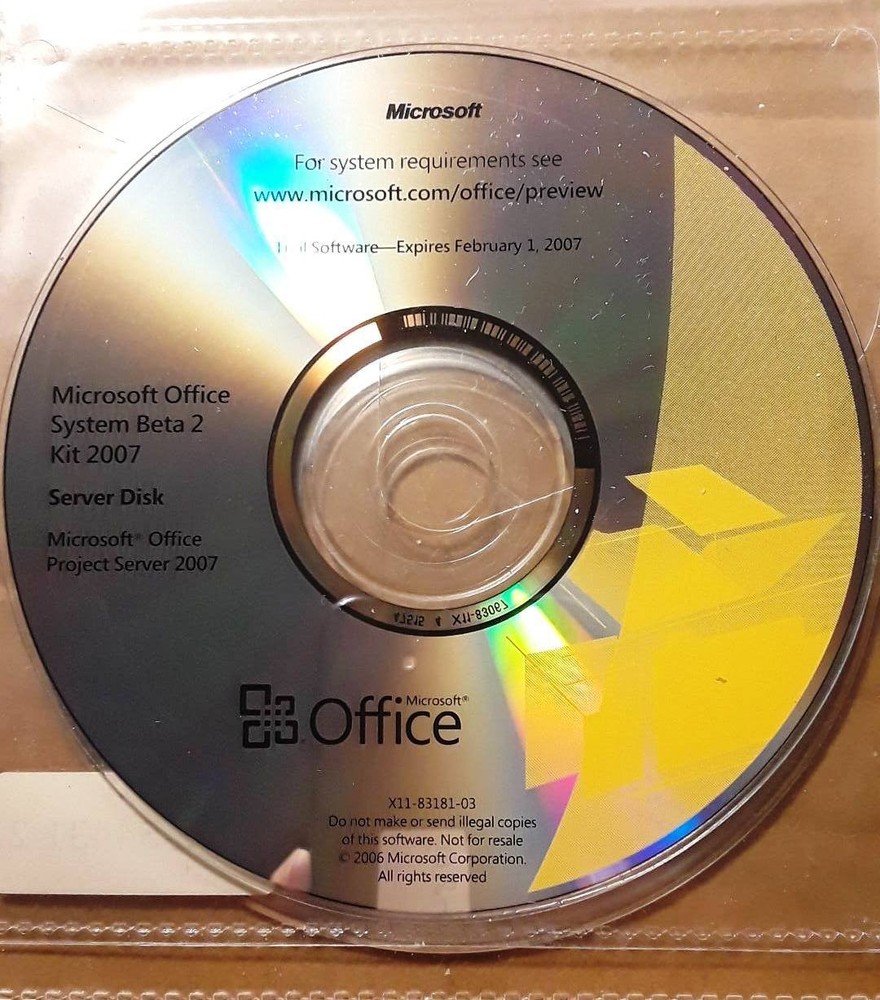 Microsoft Office Project Server 2007 Full Version w/ Key & License
