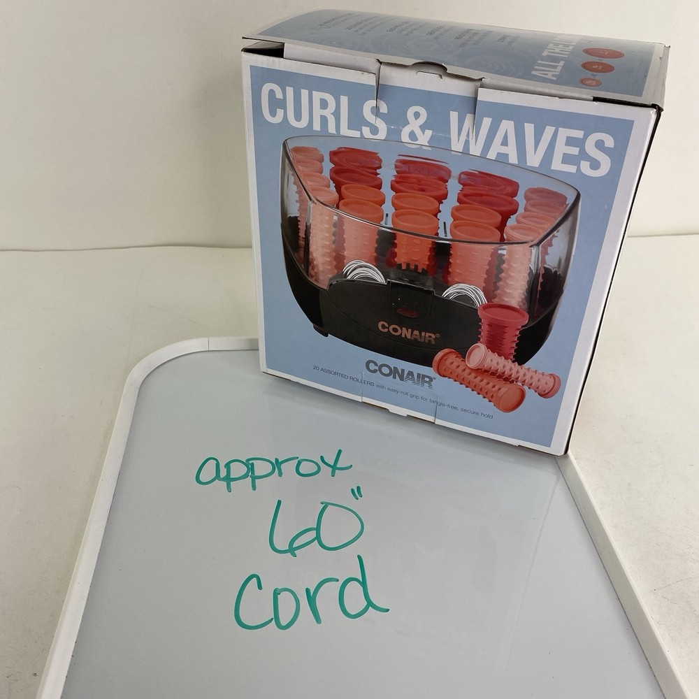 Conair Curls & Waves HS83N Compact Hot Roller Set 20-Piece Hair Rollers