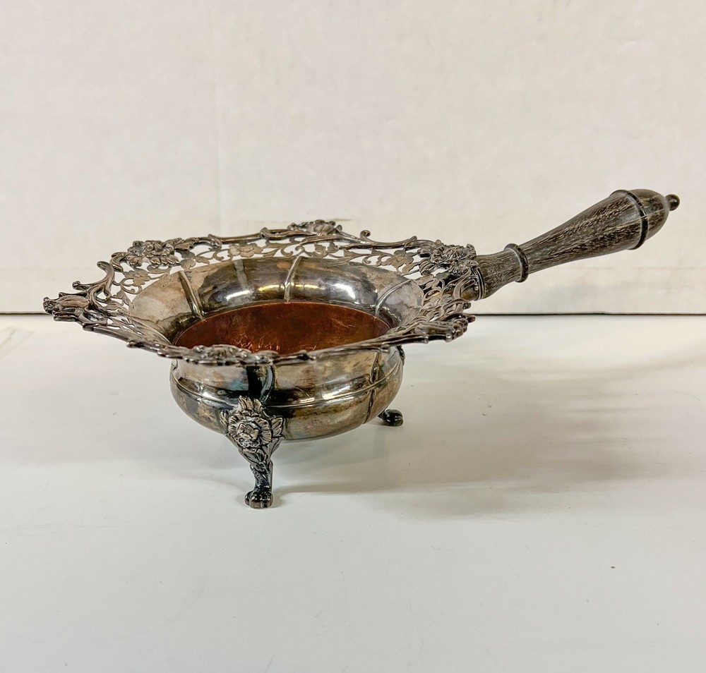 19th Century Dutch Silver footed Brazier with copper lining