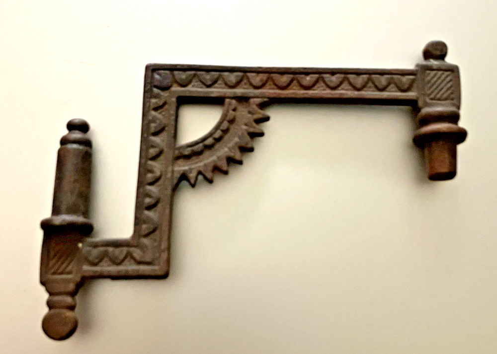 Antique Cast Iron Part For Wall Mount, Nice Decoration, Missing Parts