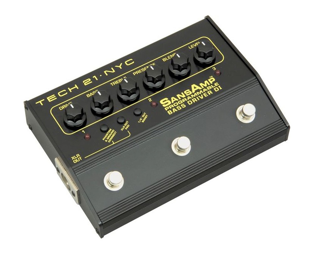 Tech 21 SansAmp Programmable Bass Driver DI Pre-Amp Pedal