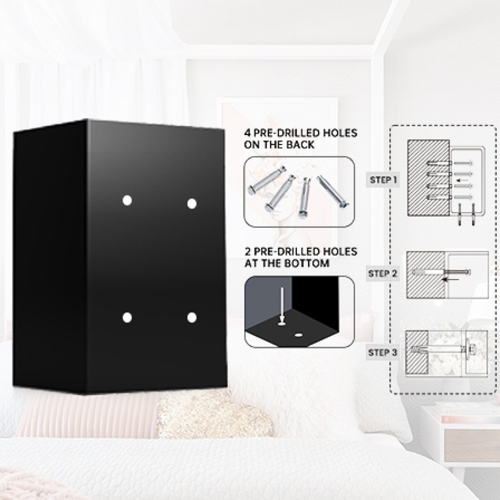 Large Steel Electronic Security Safe Box Hidden Code Function