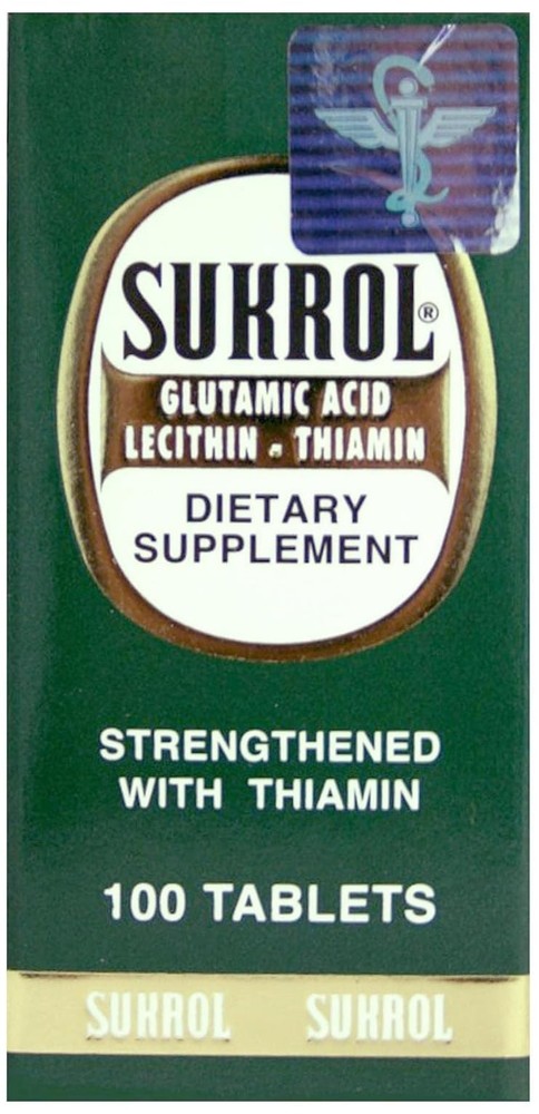 SUKROL, Vitamin, Improve Healthy Brain Function, 100 Tablets, Bottle