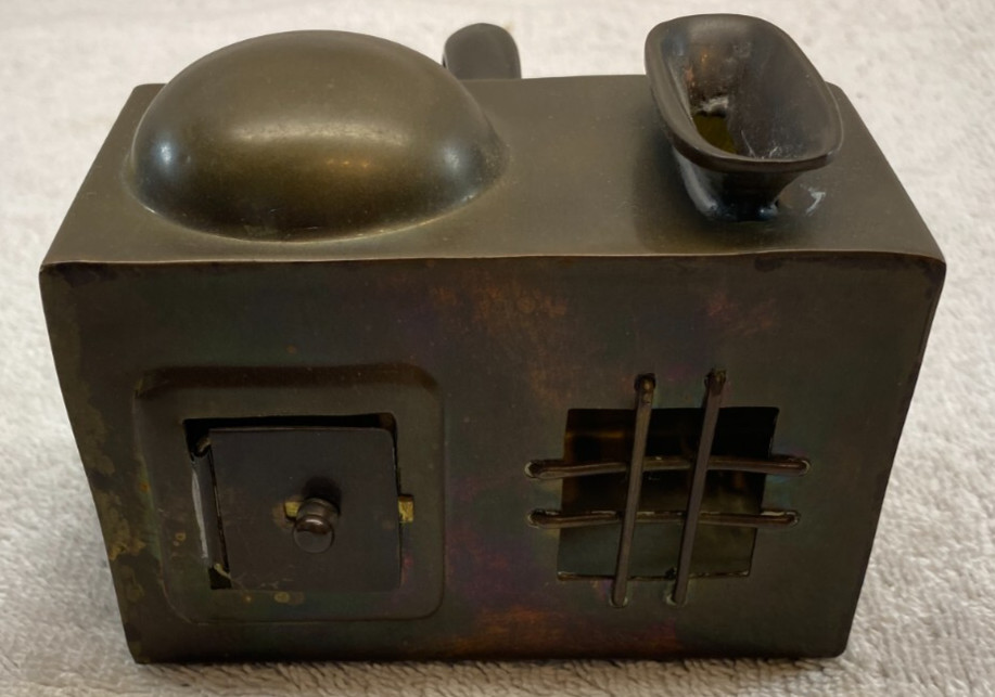 MID 19TH CENTURY PERSIAN BRASS JUSTICE BOX