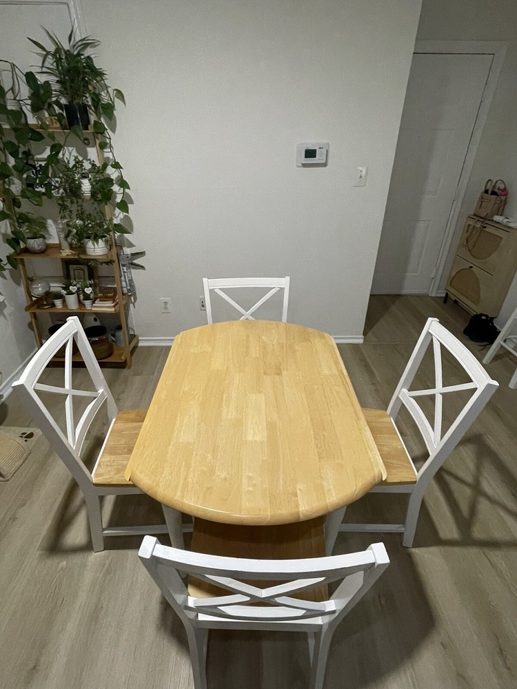 dinner table and 4 chairs wooden