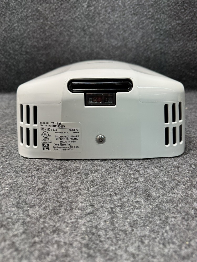 Excel Automatic Hand Dryer Motion Sensor White Wall Mount TA-ABS-110-120V TA-ABS