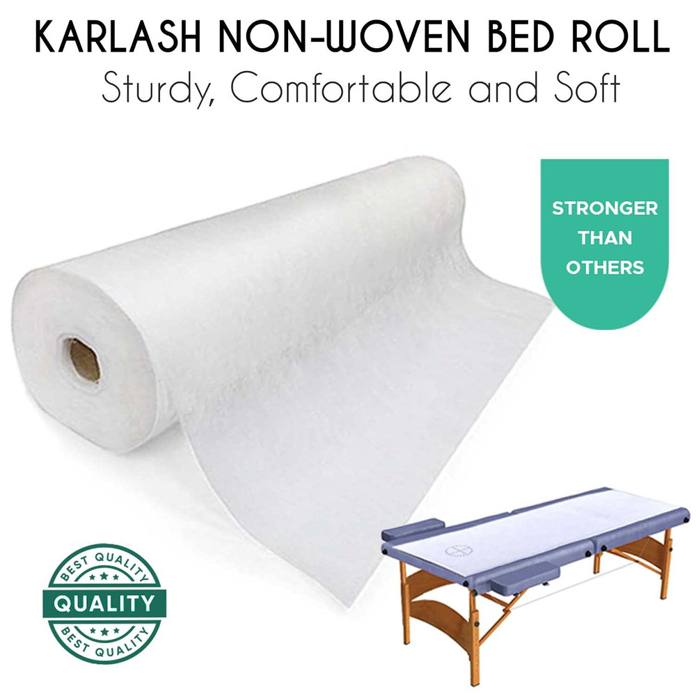 Disposable Non Woven Bed Sheet Roll Massage Table Paper Roll 30Gms Thick (Pack o