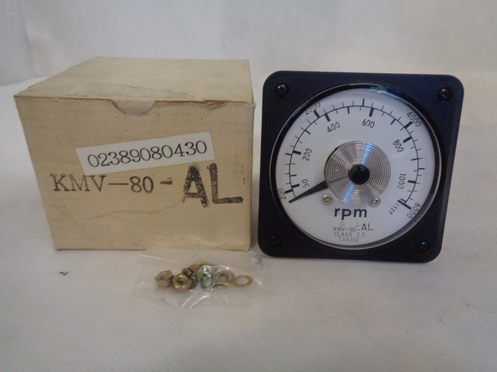 NEW TAKAGI KMV-80-AL CLASS 2.5 TACHOMETER