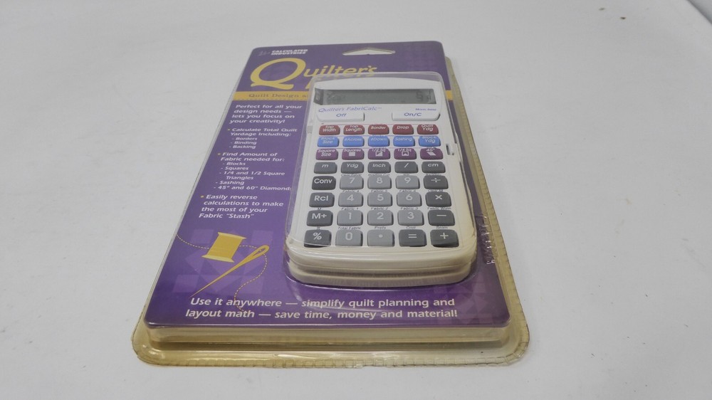 Quilter’s FabriCalc Quilt Design & Fabric Estimator NEW *READ DESCRIPTION*
