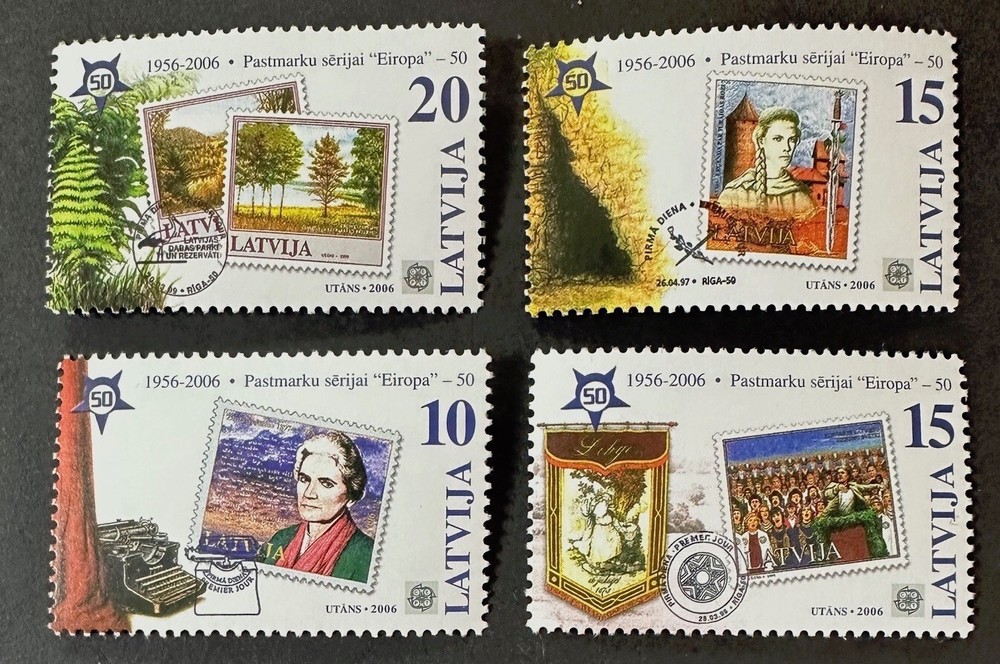 LATVIA  633 - 636 Lovely   Mint NEVER Hinged Set