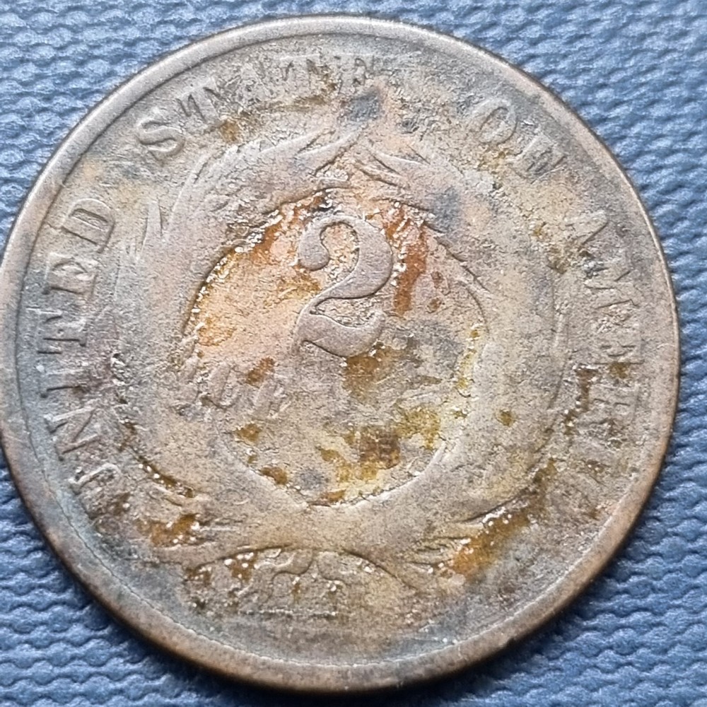 1870 Two Cent Piece 2c Circulated #81858