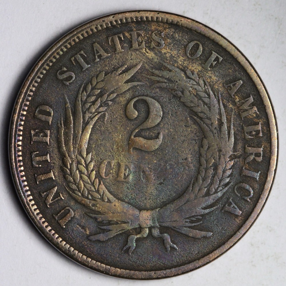 1866 Two Cent Piece VG E157 DCA