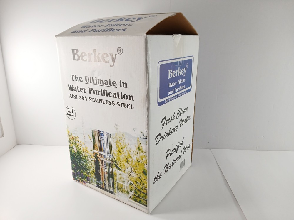 Big Berkey Water Purification System STAINLESS STEEL HOUSING No Filter UNUSED